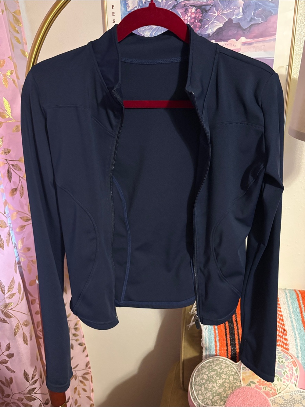 Navy Women’s Lightweight Zip-Front Jacket